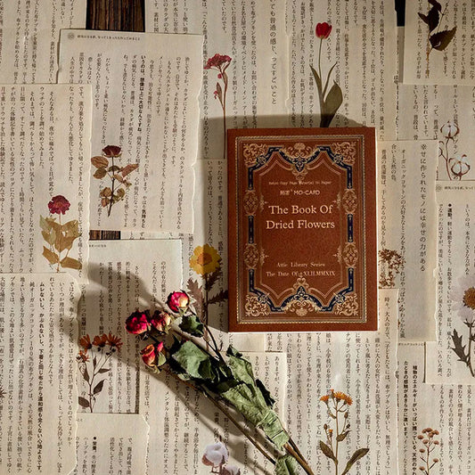 Papier Vintage "The Book of Dried flowers"