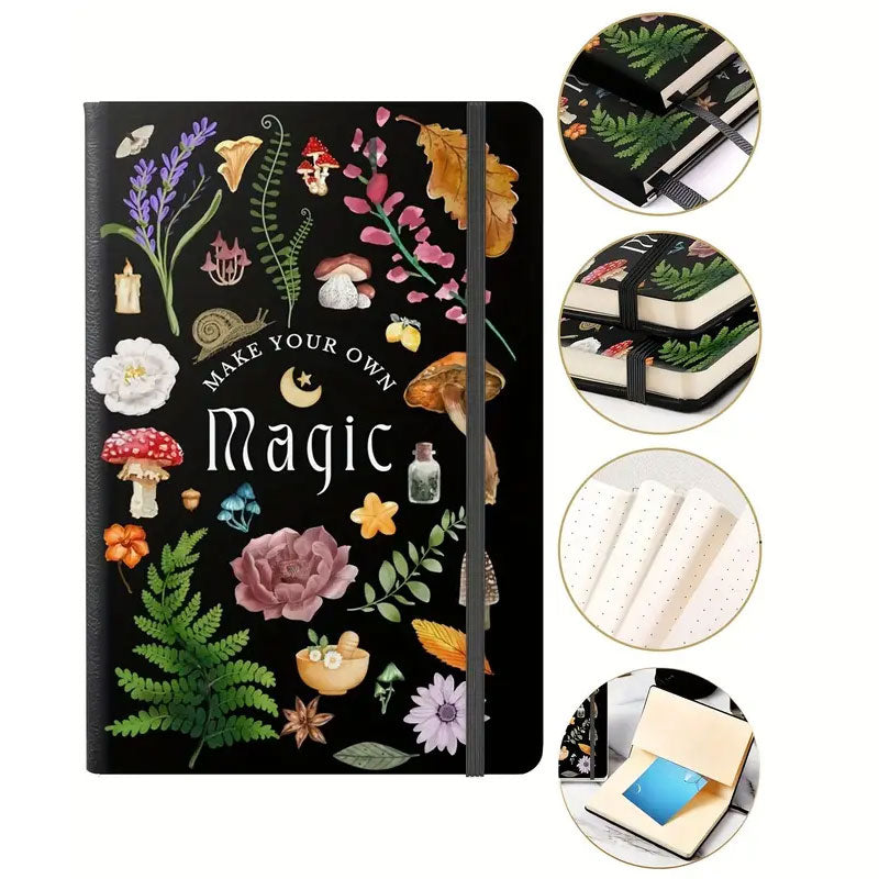 Bullet Journal Magia - Magiczny notes w kropki z gumką