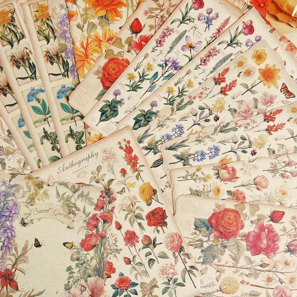 Papier ozdobny Vintage Tajemniczy Ogród - Papier