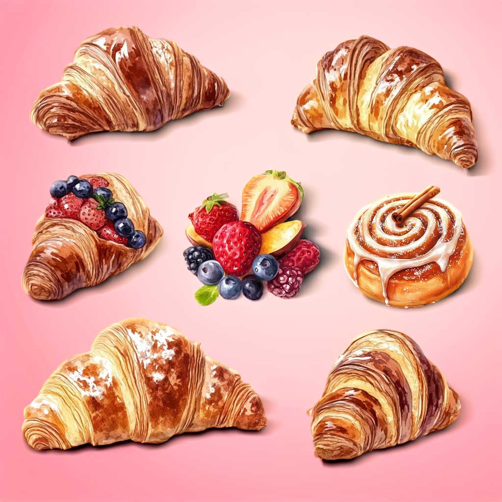 Naklejki Croissants