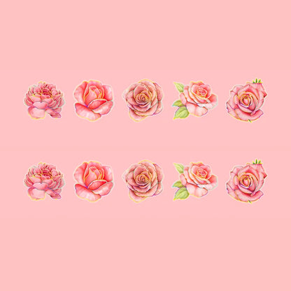 Naklejki foliowe "Kwiaty" Różowe