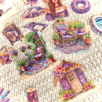 25 szt, Zestaw naklejek do scrapbookingu Wakacje w stylu boho