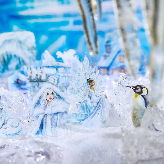 🔥 25 szt, Naklejki zimowe Królowa Lodu